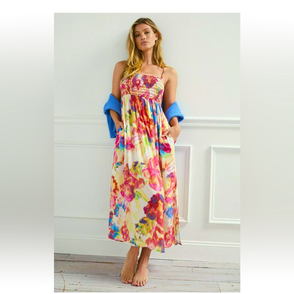 Anthropologie Zinnia midi dress